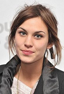 Alexa Chung at the Viktor & Rolf retrospective at Barbican, with winged black eyeliner make-up